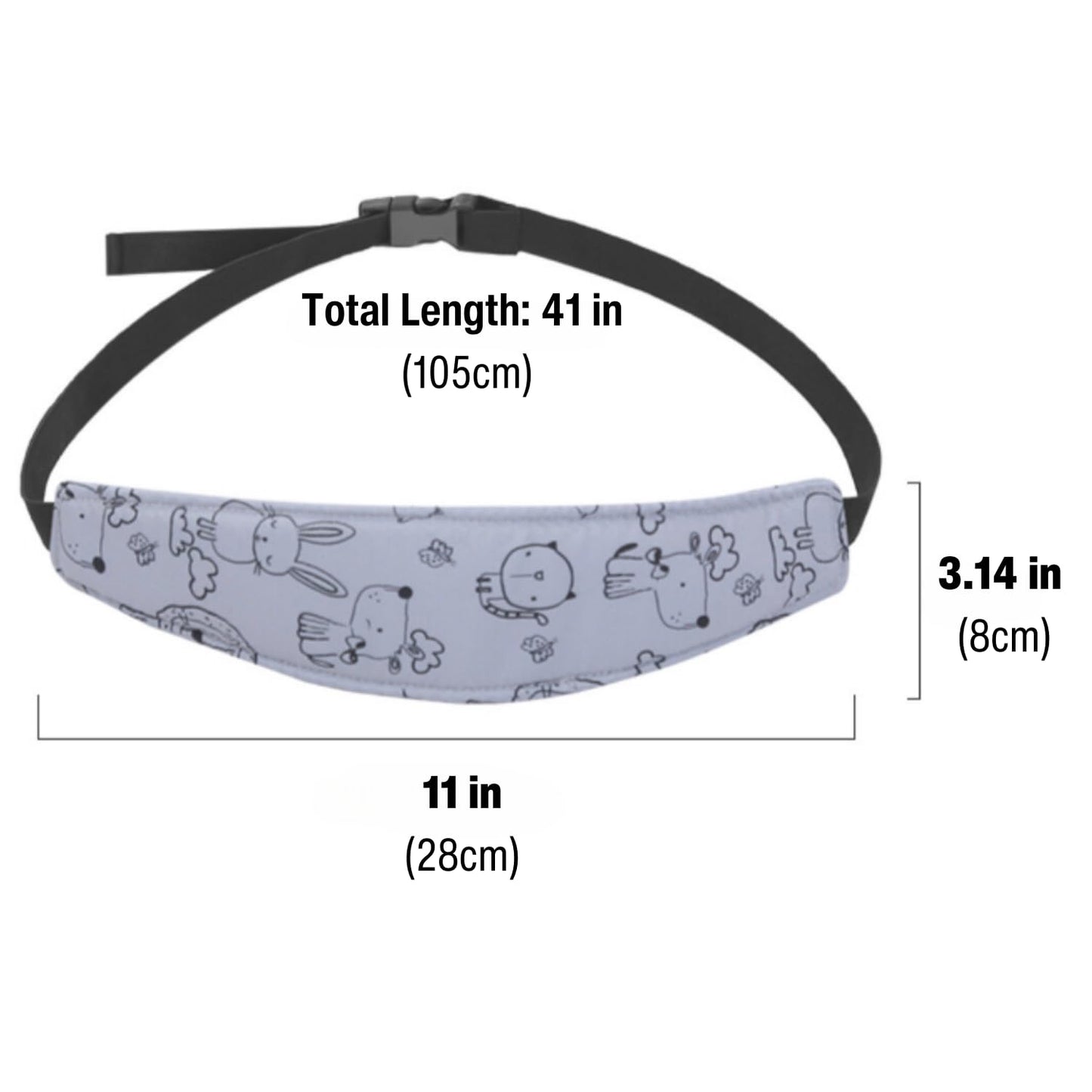 PandaEar 2 Pack Baby Head Support for Car Seat, Carseat Head Band Straps for Toddler Kids Children Infant, Neck Relief Headrest Strap for Stroller Car Seat