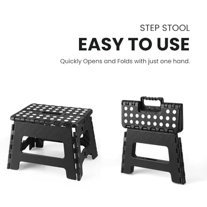 Folding Step Stool(Black)