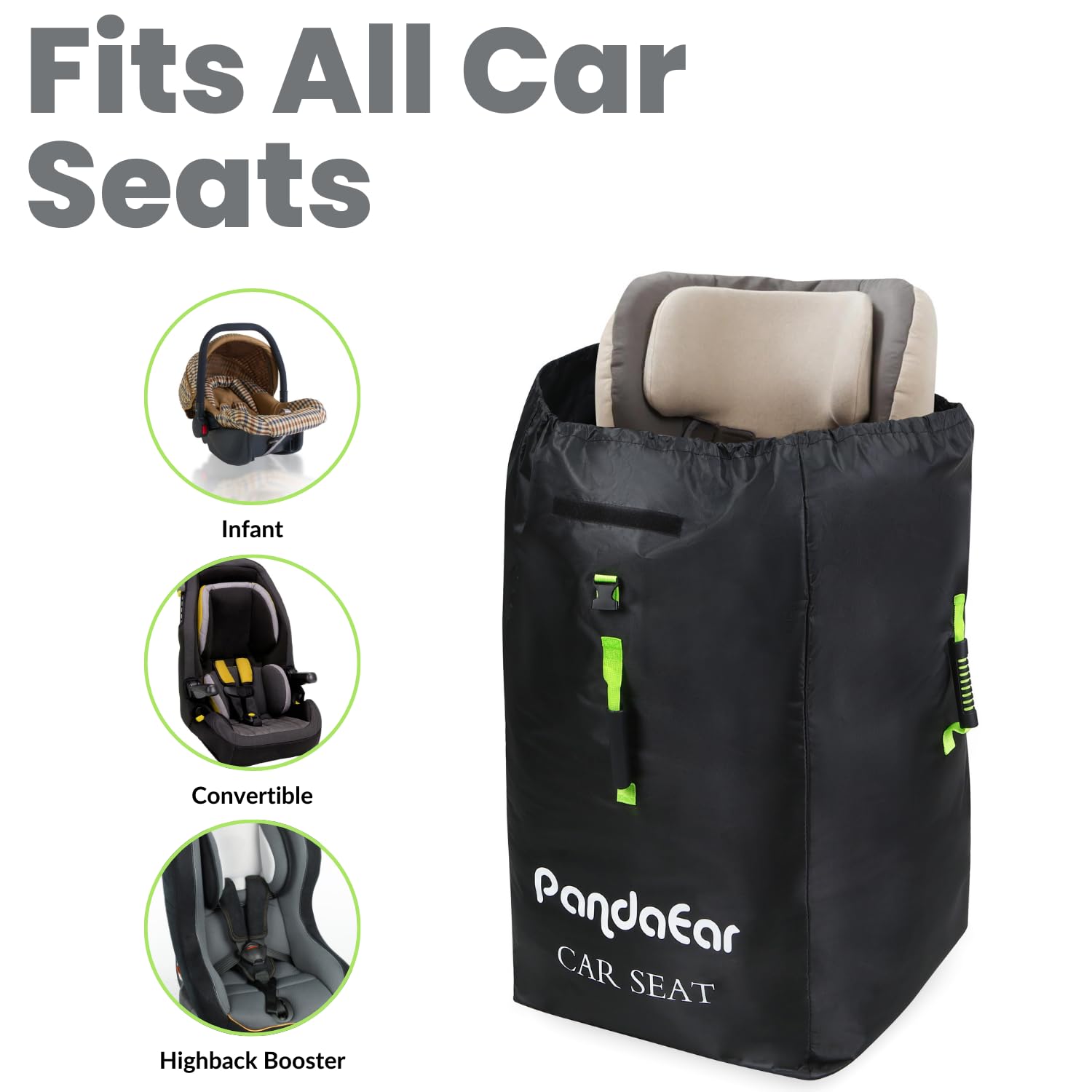 Extra large car seat travel bag best sale