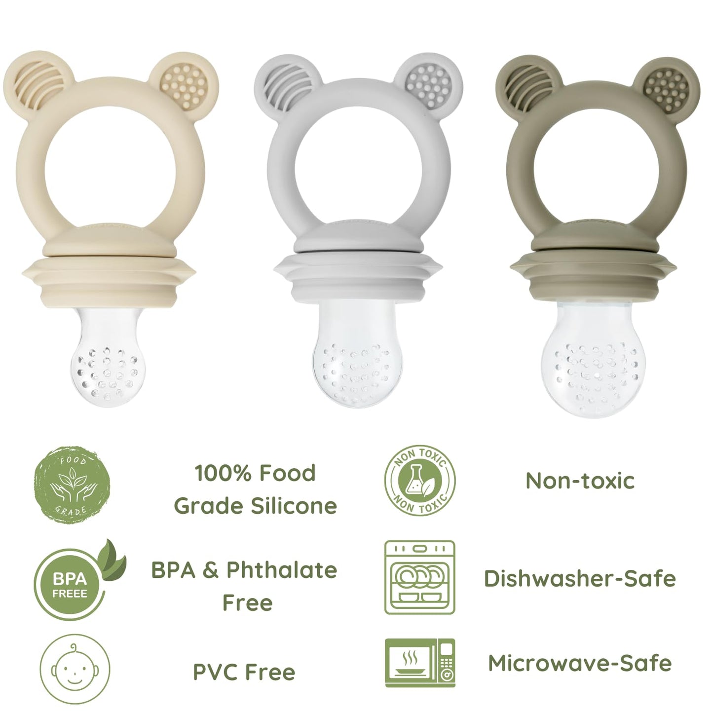 Fruit & Food Feeder Pacifier（3 Pack）