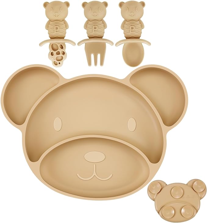 Silicone Bear Feeding Set