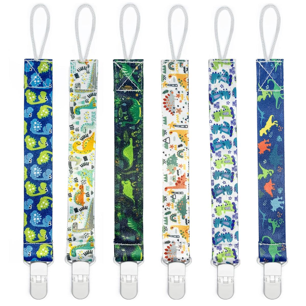 Baby Pacifier Clips(6 Pack Universal Holder Leash) - PandaEar