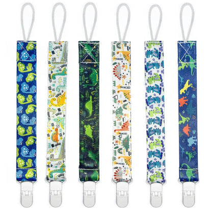 Baby Pacifier Clips(6 Pack Universal Holder Leash) - PandaEar