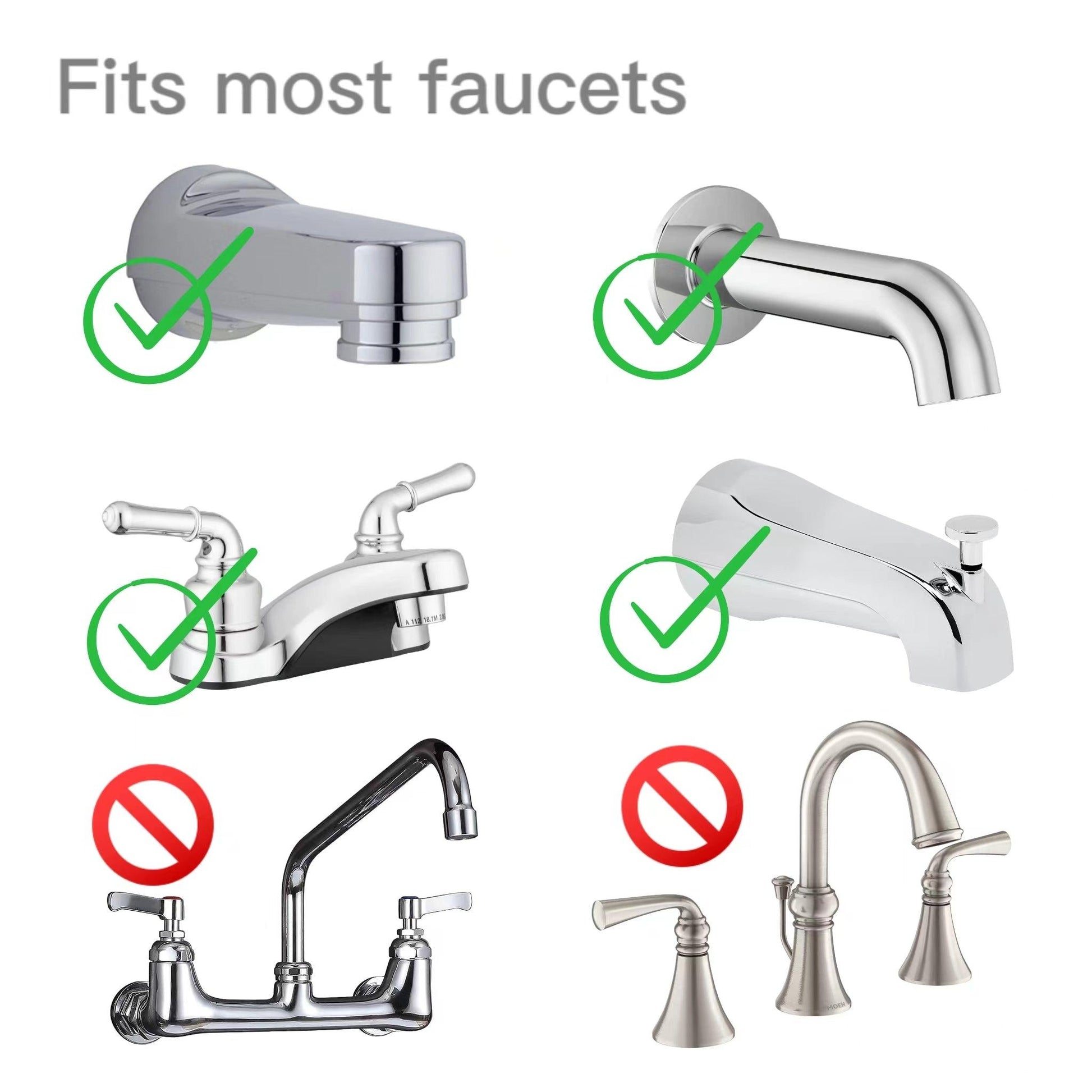 Bathroom Sink Faucet Extenderr (3 pack) - PandaEar