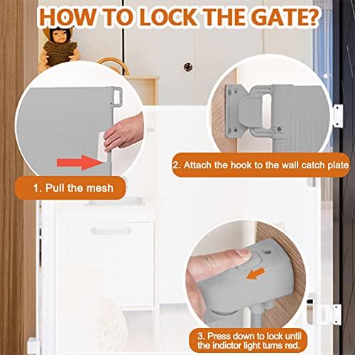 Child Baby 59” Wide Safety Gate(Grey)