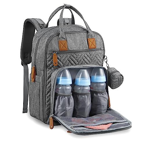 Diaper Bag Backpack (Grey) - PandaEar