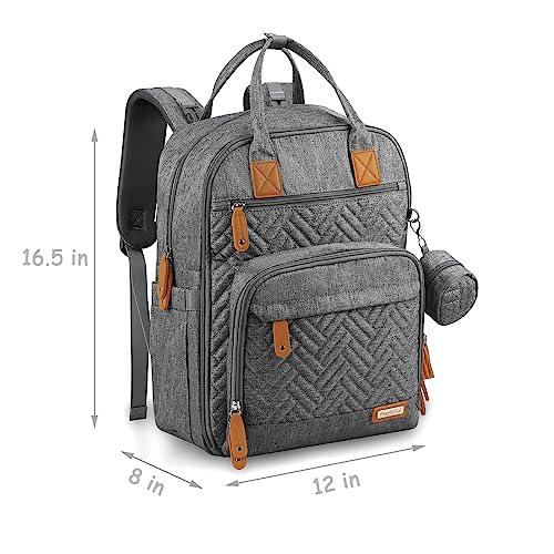 Windel tasche Rucksack Grau