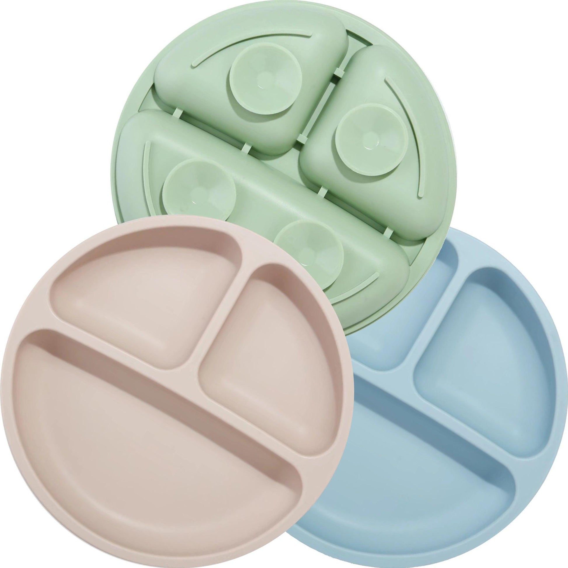 Divided Unbreakable Silicone Baby and Toddler Plates - PandaEar