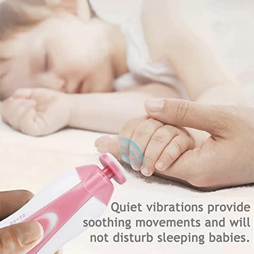 PandaEar Electric Baby Nail Trimmer Newborn Baby Nail File Electric Infant Toddler Nail Clippers Kit with Extra 6 Replacement Pads (Pink) PandaEar Electric Baby Nail Trimmer Newborn Baby Nail File Electric Infant Toddler Nail Clippers Kit with Extra 6 Replacement Pads (Pink)
