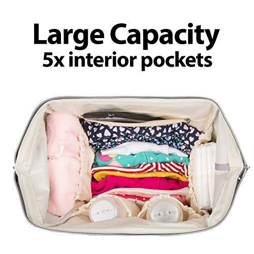 Changing Bag Crossbody - White Bouclé | Stylish & Practical Diaper Bag | Elodie Changing Bag Crossbody - White Bouclé | Stylish & Practical Diaper Bag | Elodie