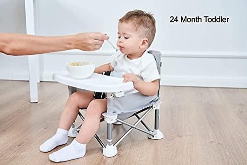 Portable Baby Seat Travel(Seat with Placemat Grey) - PandaEar