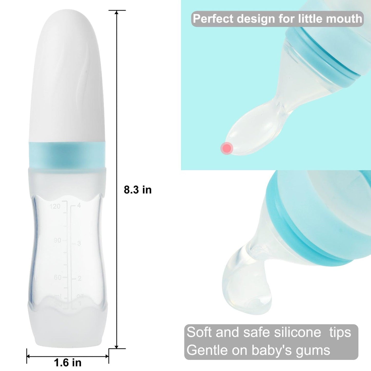 Silicone Baby Food Dispensing Spoon (2 Pack) - PandaEar