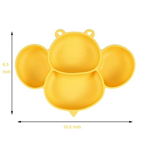 Suction Plate for Baby( Bee Yellow) - PandaEar