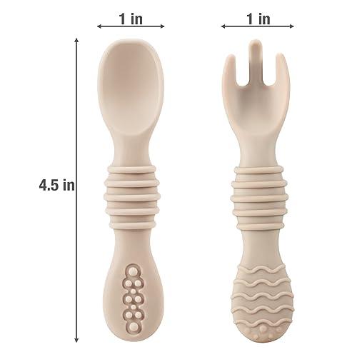 Silicone Baby Spoons & Fork(6 Pack) - PandaEar